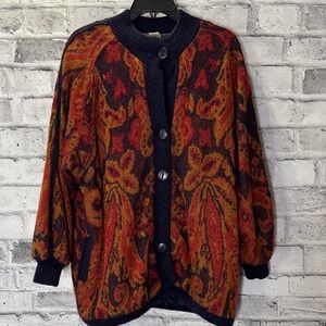 WHITE STAG Paisley Sweater Coat